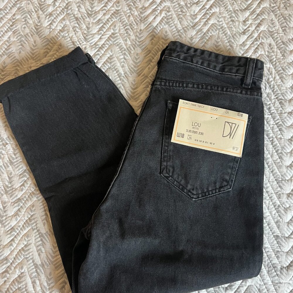 Black Petite Mom jeans from ASOS size uk 10